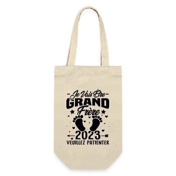 Je Vais Être Grand Frère en 2023 - Sac à bouteille - nature - Devant
