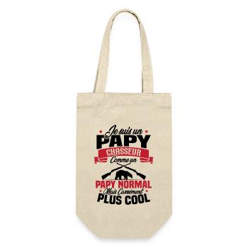 Je suis un papy chasseur comme un papy normal - Sac à bouteille - nature - Devant
