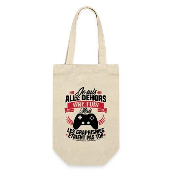 Humour cadeau console graphisme jeux vidéo - Sac à bouteille - nature - Devant