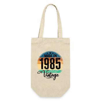 Vintage Made in 1985 Year of birth 1985 Birthday - Gift Bag for Bottles - nature - Front