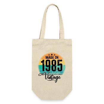 Vintage Made in 1985 Year of birth 1985 Birthday - Gift Bag for Bottles - nature - Front