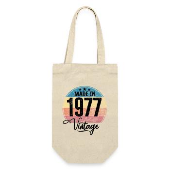 Vintage Fabriqué en 1977 Année de naissance 1977 Anniversaire - Sac à bouteille - nature - Devant