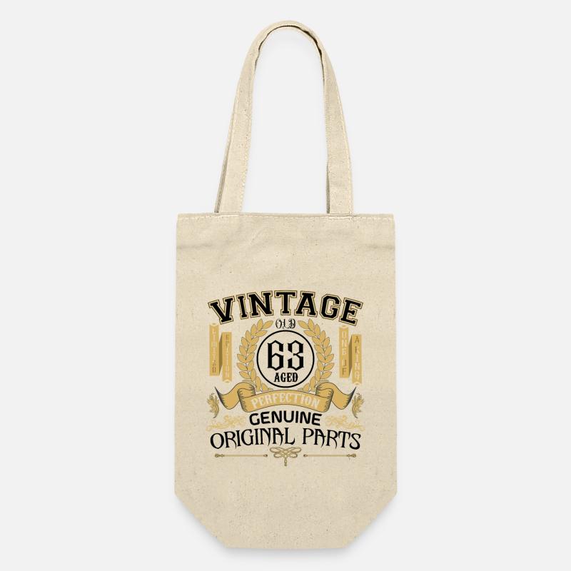 Vintage 63 ans - cadeau d’anniversaire 63 ans !!! - Sac à bouteille - nature