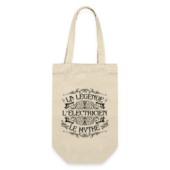 Électricien | la légende Électricien le mythe - Sac à bouteille - nature - Devant