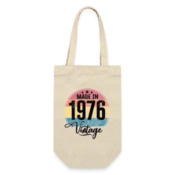Vintage Made in 1976 Year of birth 1976 Birthday - Gift Bag for Bottles - nature - Front
