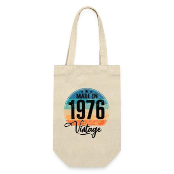 Vintage Made in 1976 Year of birth 1976 Birthday - Gift Bag for Bottles - nature - Front