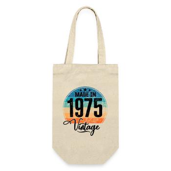 Millésime Fabriqué en 1975 Année de naissance 1975 Anniversaire - Sac à bouteille - nature - Devant