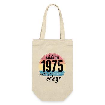 Millésime Fabriqué en 1975 Année de naissance 1975 Anniversaire - Sac à bouteille - nature - Devant