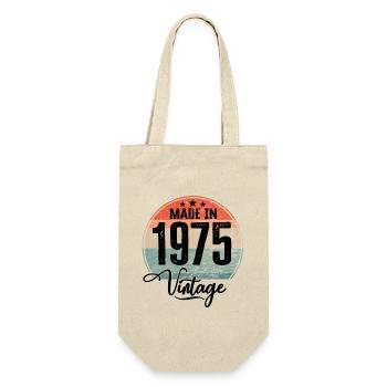 Millésime Fabriqué en 1975 Année de naissance 1975 Anniversaire - Sac à bouteille - nature - Devant