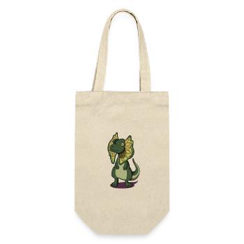 Dessin animé Dilophosaurus - Sac à bouteille - nature - Devant