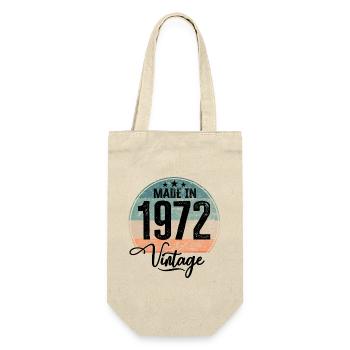 Millésime Fabriqué en 1972 Année de naissance 1972 Anniversaire - Sac à bouteille - nature - Devant