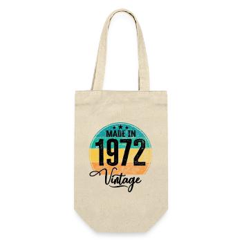 Millésime fabriqué en 1972 Année de naissance 1972 Anniversaire - Sac à bouteille - nature - Devant