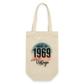 Millésime Fabriqué en 1969 Année de naissance 1969 Anniversaire - Sac à bouteille - nature - Devant