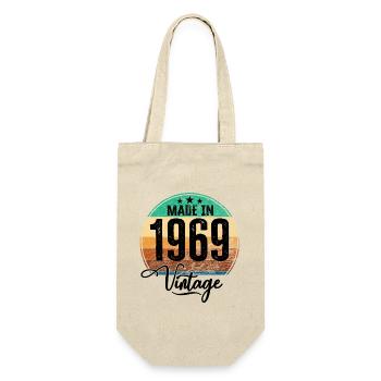 Millésime Fabriqué en 1969 Année de naissance 1969 Anniversaire - Sac à bouteille - nature - Devant