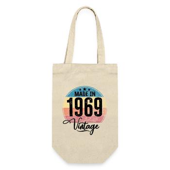 Millésime Fabriqué en 1969 Année de naissance 1969 Anniversaire - Sac à bouteille - nature - Devant