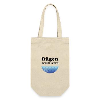 Insel Rügen Koordinaten - Geschenkbeutel für Flaschen - Natur - Vorne