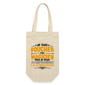 Boucher pas Magicien | le Meilleur Boucher cadeau - Sac à bouteille - nature - Devant
