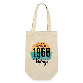 Millésime Fabriqué en 1968 Année de naissance 1968 Anniversaire - Sac à bouteille - nature - Devant
