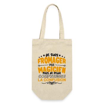 Fromager pas Magicien | le Meilleur Fromager cade - Sac à bouteille - nature - Devant