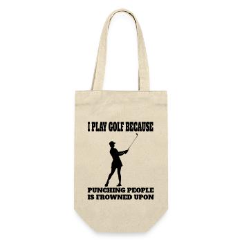 Golf Golf Club Golfer Quote Golf Ball - Gift Bag for Bottles - nature - Front