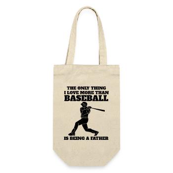 Baseball Father Baseball lover Baseball Game Dad - Gift Bag for Bottles - nature - Front
