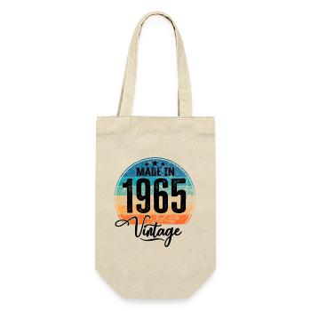 Millésime Fabriqué en 1965 Année de naissance 1965 Anniversaire - Sac à bouteille - nature - Devant