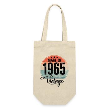 Millésime Fabriqué en 1965 Année de naissance 1965 Anniversaire - Sac à bouteille - nature - Devant