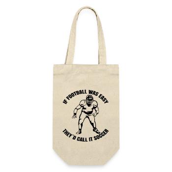American Footballfan Football Footballtrainer - Geschenkbeutel für Flaschen - Natur - Vorne