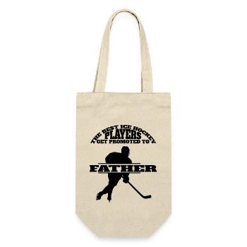 Hockey sur glace Père Équipe de hockey sur glace Papa Sports d’hiver Papa - Sac à bouteille - nature - Devant