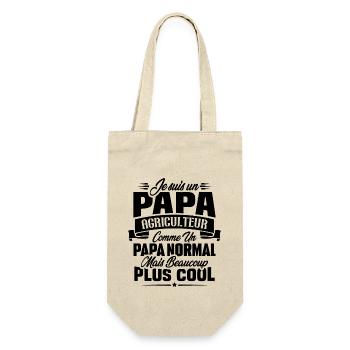 Un papa agriculteur c'est comme un papa normal - Sac à bouteille - nature - Devant