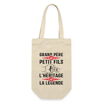 Grand-Père Et Petit Fils l'héritage et la legende - Sac à bouteille - nature - Devant