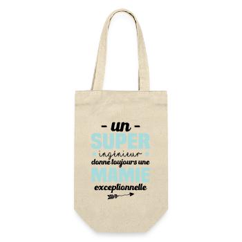 Ingénieur cadeau drôle mamie retraitée - Sac à bouteille - nature - Devant