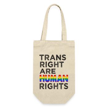 Lgbtq Trains right are human rights - Gift Bag for Bottles - nature - Front