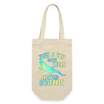 Just a boy who loves Bearded dragons - Gift Bag for Bottles - nature - Front