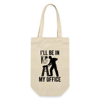 Humor Woodworking Carpenter Carpentry Woodworker - Gift Bag for Bottles - nature - Front