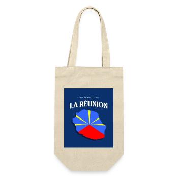 Fier de mes Racines La Réunion Bleu - Sac à bouteille - nature - Devant