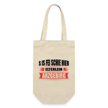 Erzgebirge Heimat Elterlein - Geschenkbeutel für Flaschen - Natur - Vorne