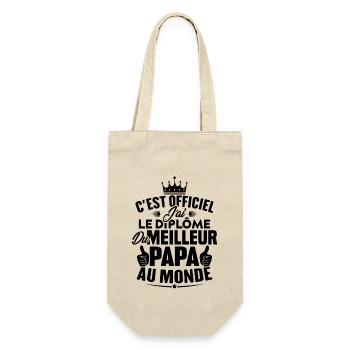 Meilleur papa au monde - Sac à bouteille - nature - Devant
