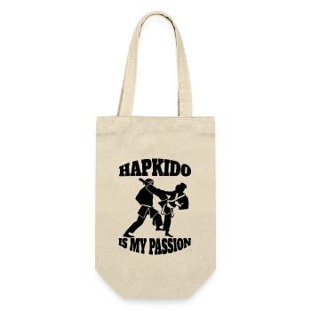 Hapkido Judo Aikido Kampfkunst Karate Kampfsport - Geschenkbeutel für Flaschen - Natur - Vorne