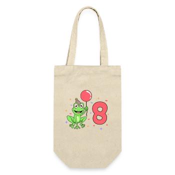 Avec grenouille - anniversaire des enfants 8 ans - Sac à bouteille - nature - Devant