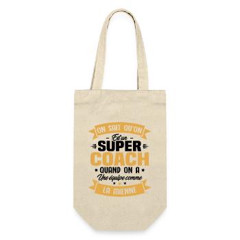 On sait qu'on est un super coach - Sac à bouteille - nature - Devant