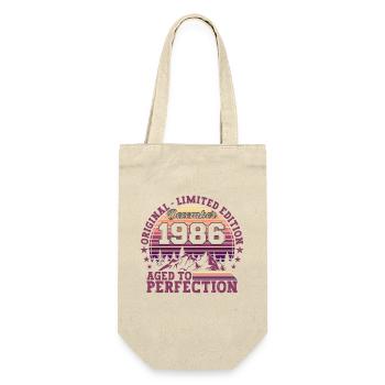 Original December 1986 36th Birthday Gift - Gift Bag for Bottles - nature - Front