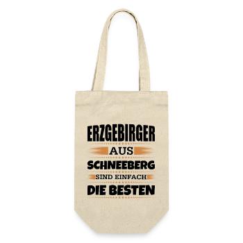Erzgebirger aus Schneeberg - Geschenkbeutel für Flaschen - Natur - Vorne