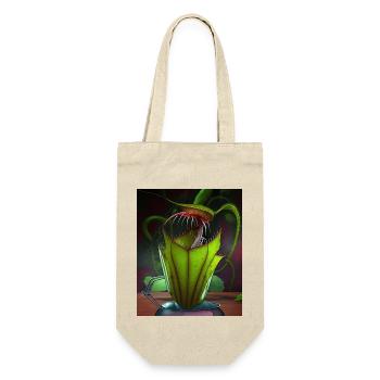 Lustige Grafik Krug Pflanzenkunst Coole Nepenthes - Geschenkbeutel für Flaschen - Natur - Vorne