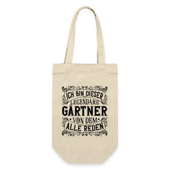 Ich bin dieser Legendäre Gärtner - Geschenkbeutel für Flaschen - Natur - Vorne