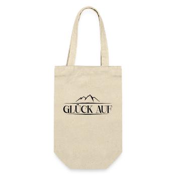 Erzgebirge Gruß - Geschenkbeutel für Flaschen - Natur - Vorne