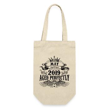 2019 | May Aged Perfectly 2019 birthday gift - Gift Bag for Bottles - nature - Front