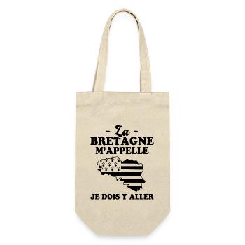La bretagne m'appelle humour breton homme - Sac à bouteille - nature - Devant