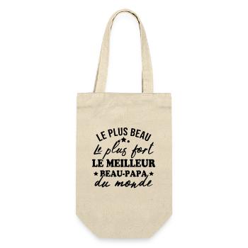 le meilleur beau papa du monde - Sac à bouteille - nature - Devant