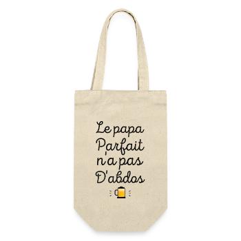 Le papa parfait n'a pas d'abdos - Sac à bouteille - nature - Devant